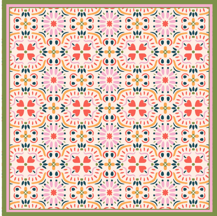 Cheerful Ikkat - Charger - (SQUARE)