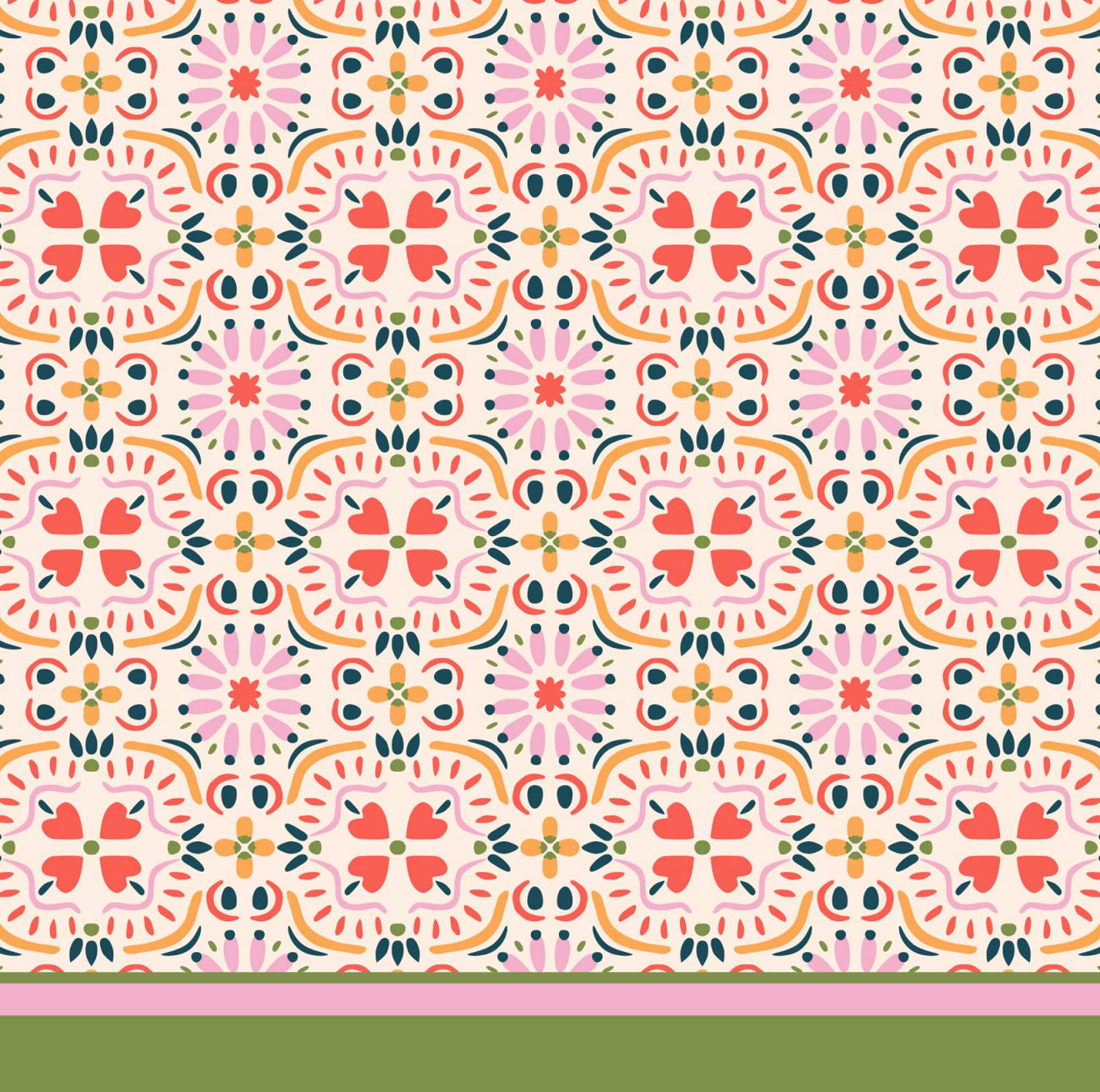 Cheerful Ikkat Cocktail Napkin