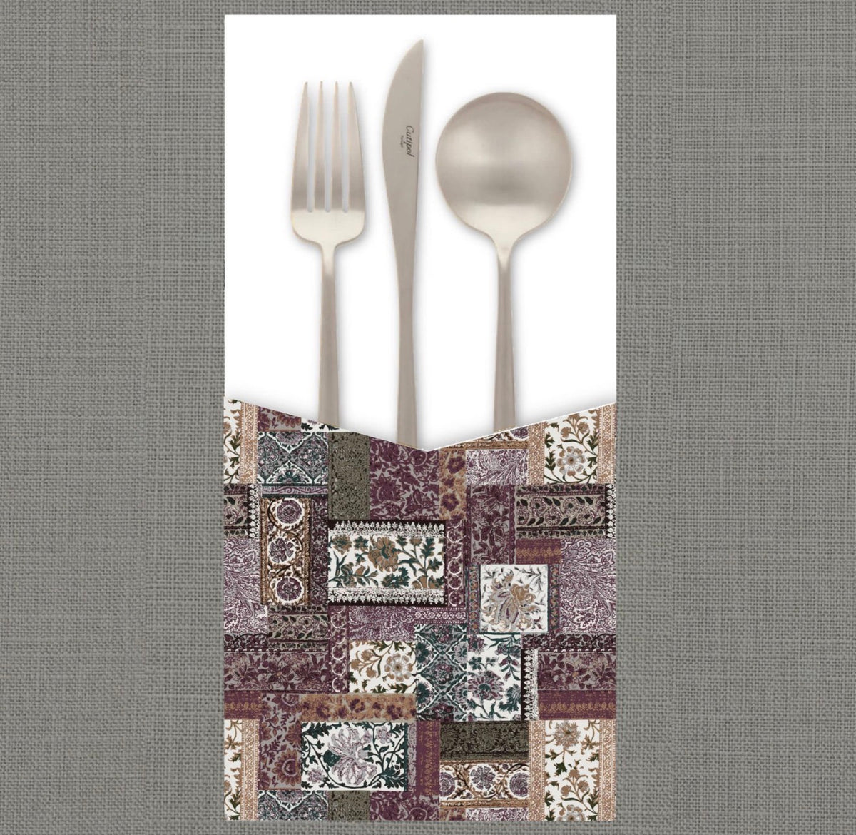 Forest Patchwork Cutlery Pouch