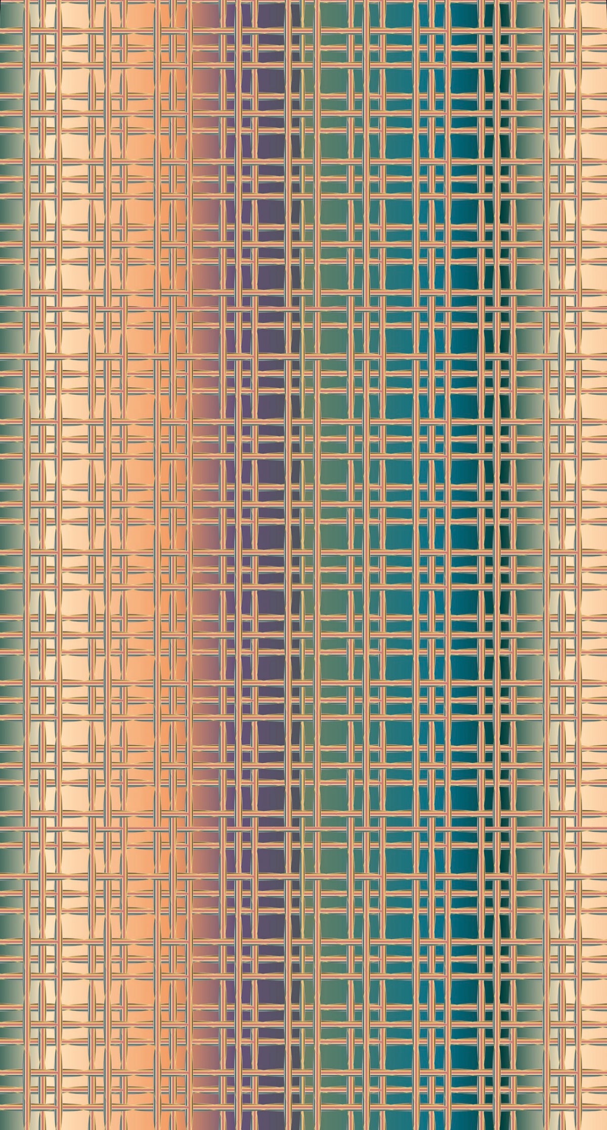 Gradient Grid - Printed Guest Towel