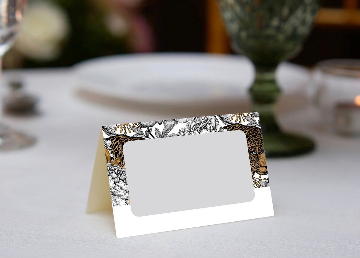 Garden Leopard Place Cards