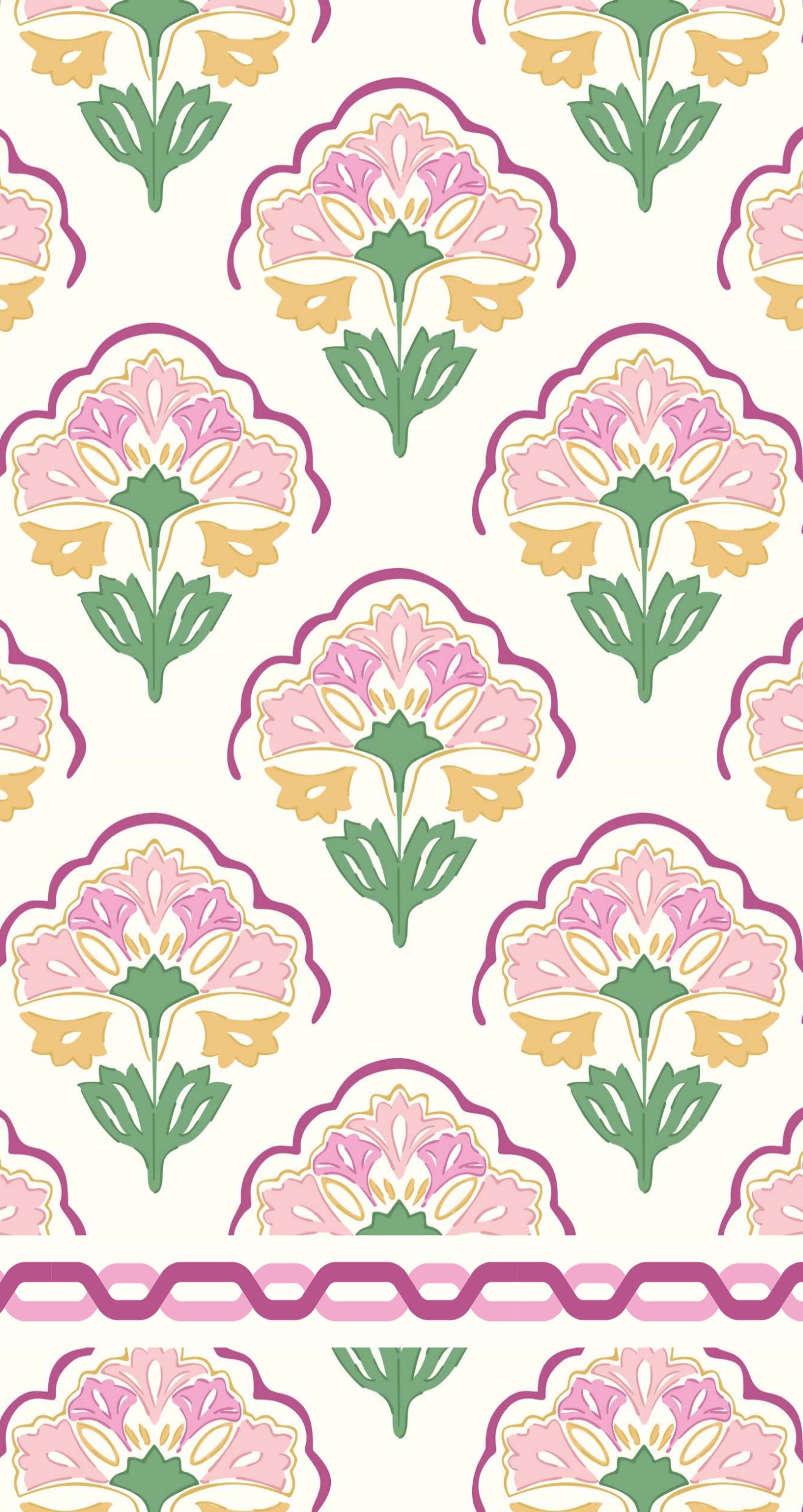 Scalloped Floral - Printed Guest Towel