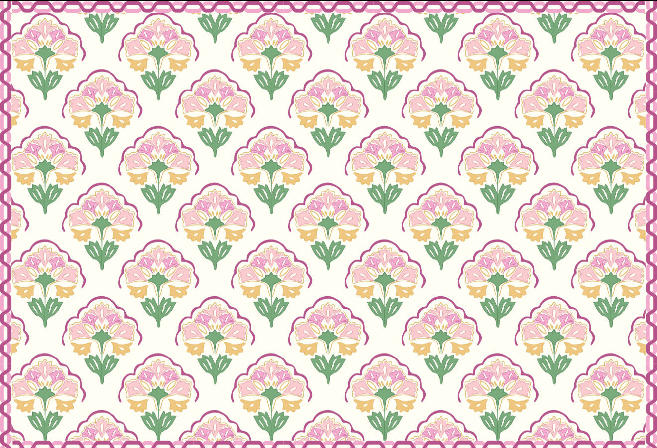 Scalloped Floral - Placemat