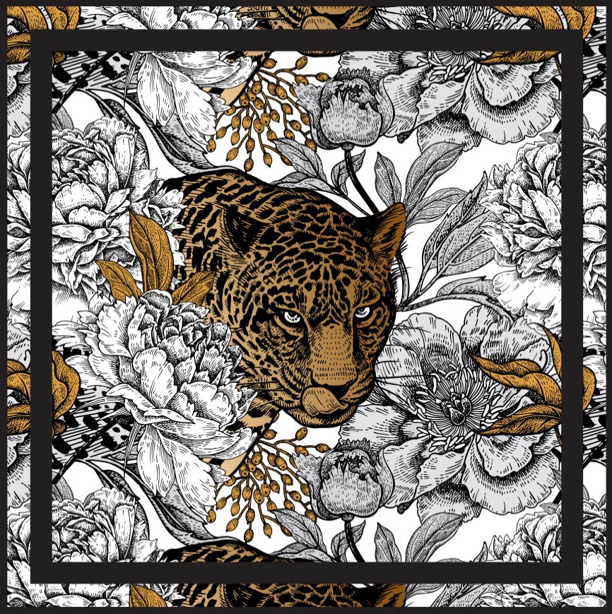Garden Leopard - Charger - (SQUARE)