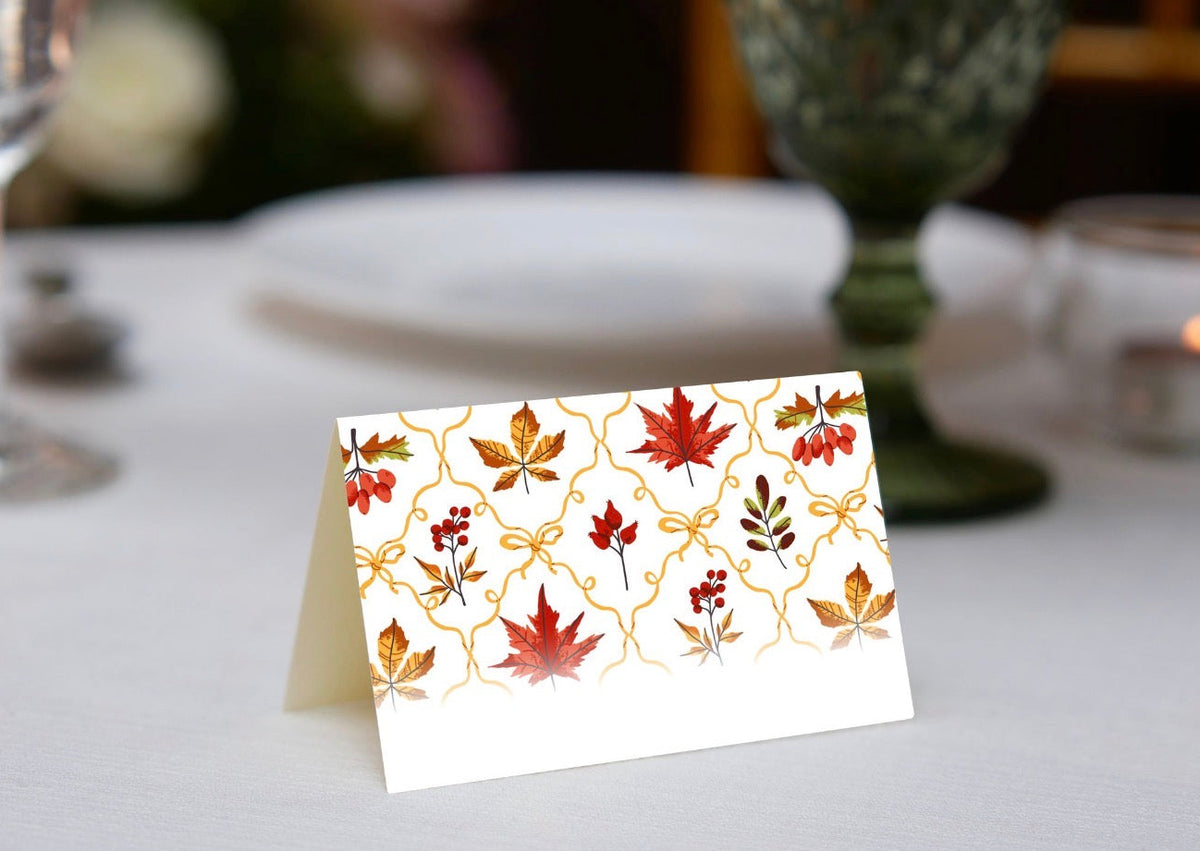 Cozy Thanksgiving Place Cards