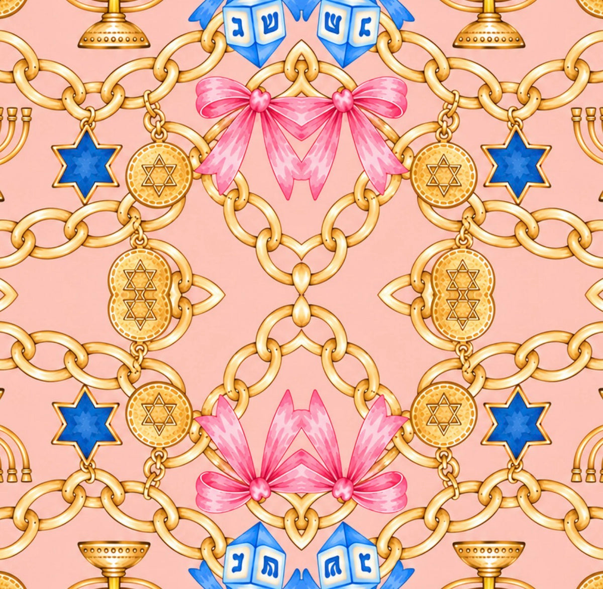 Luxe Hanukkah Cocktail Napkin