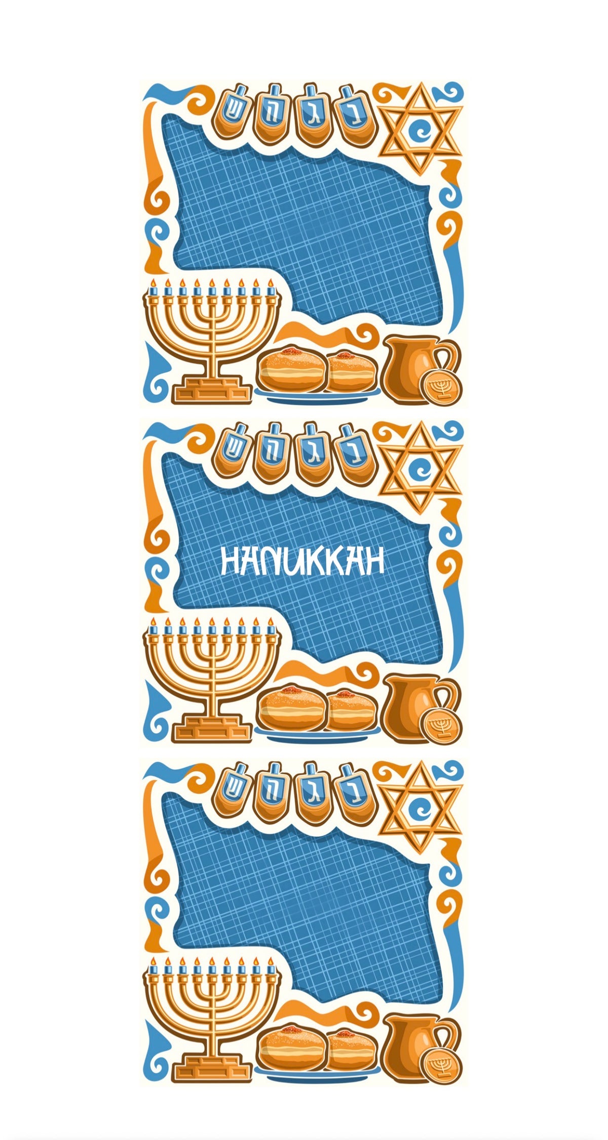 Chanukah Poster - Printed Guest Towel