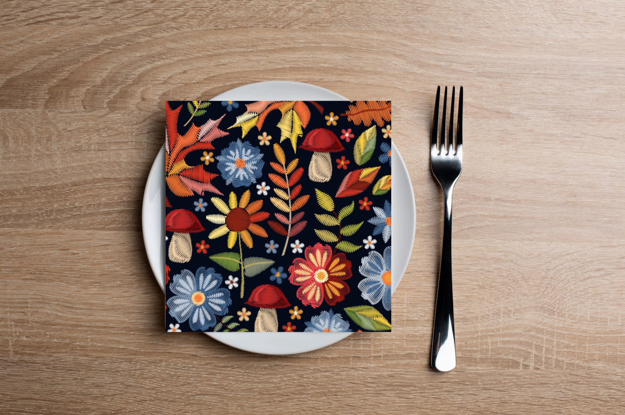 Autumn Assortment Cocktail Napkin