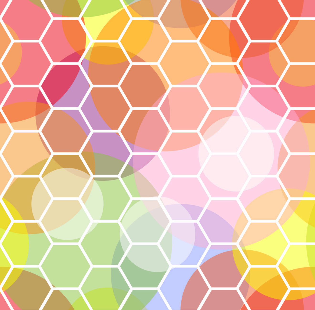 Prismatic Honeycomb Cocktail Napkin