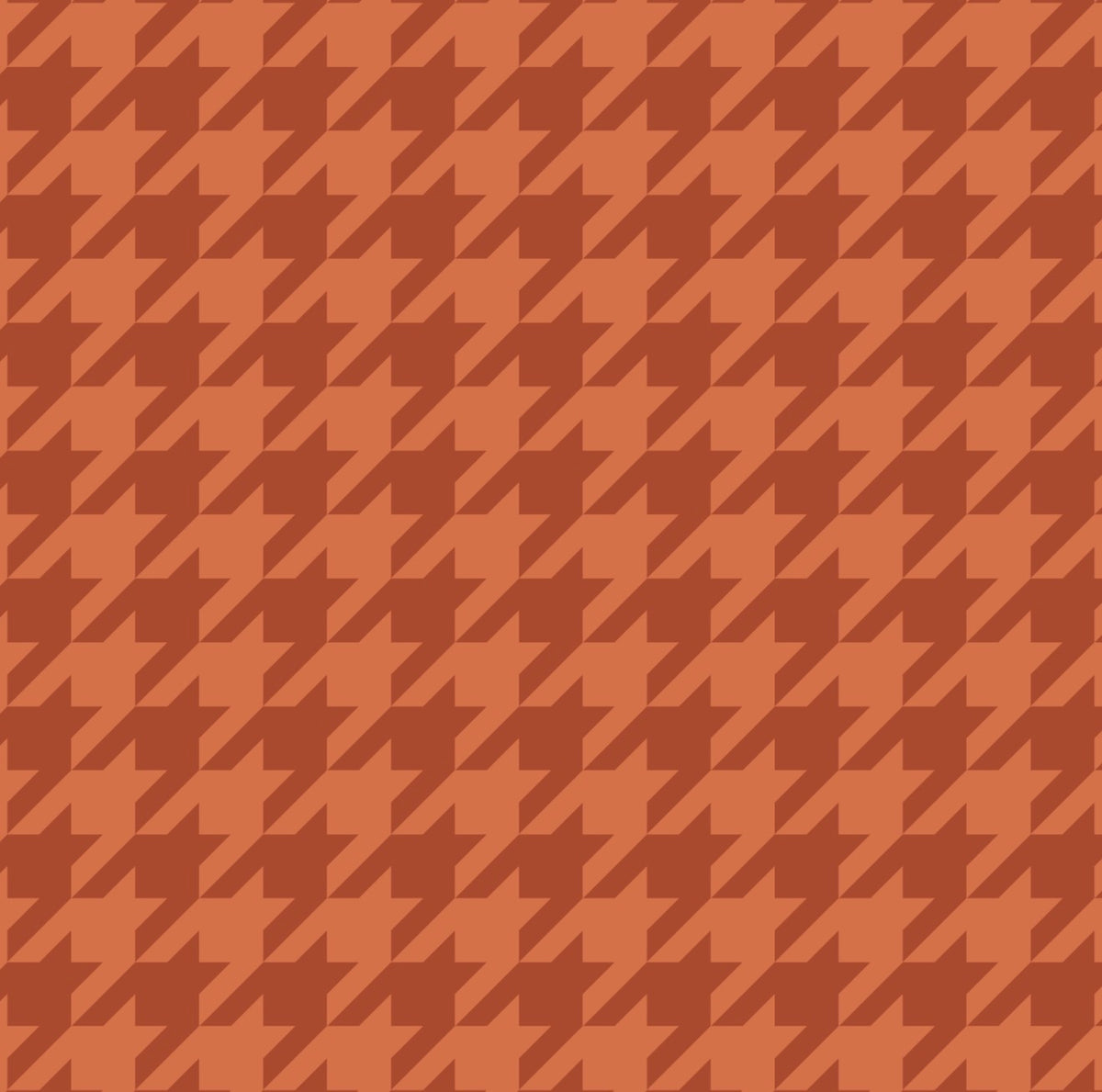 Burnt Orange Houndstooth Cocktail Napkin