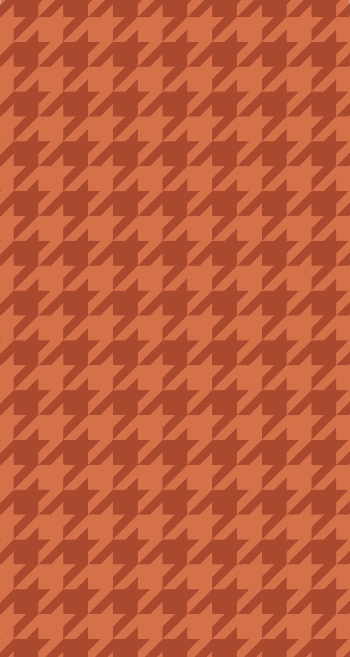 Burnt Orange Houndstooth - Printed Guest Towel