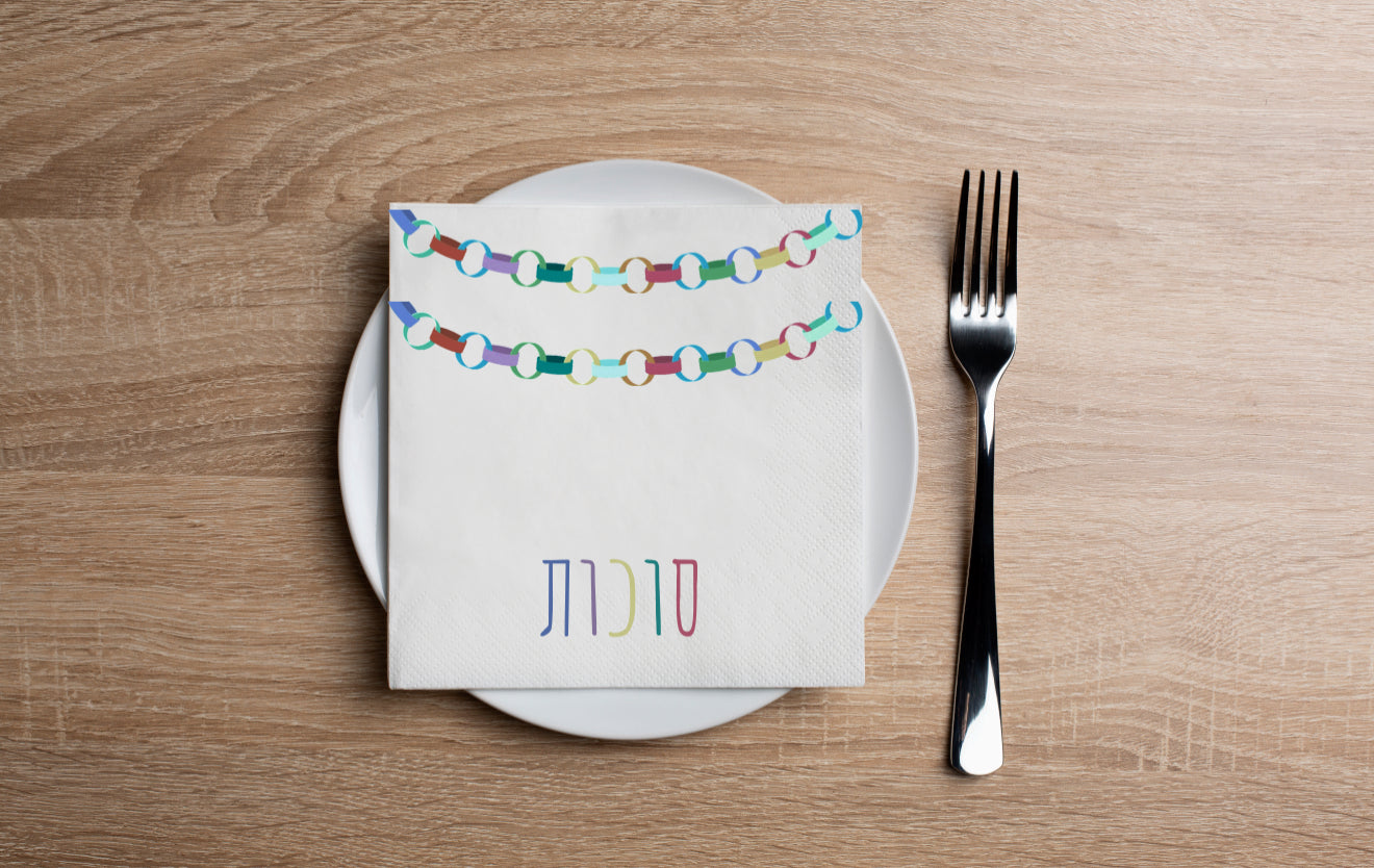 Colorful Garland Cocktail Napkin