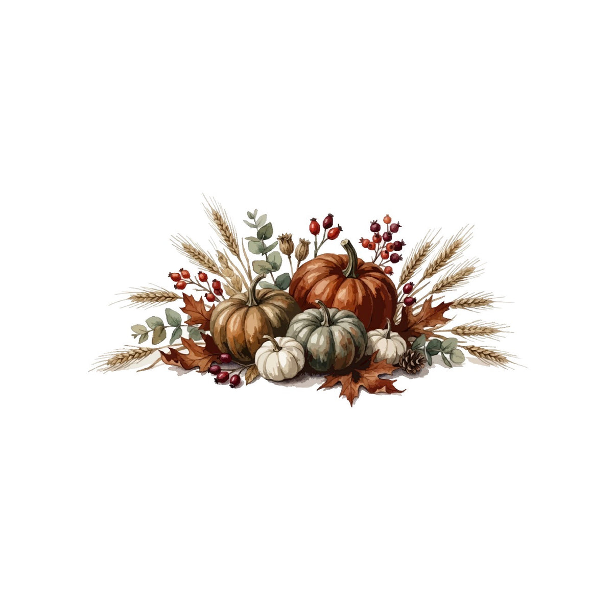 Composition Pumpkins Cocktail Napkin
