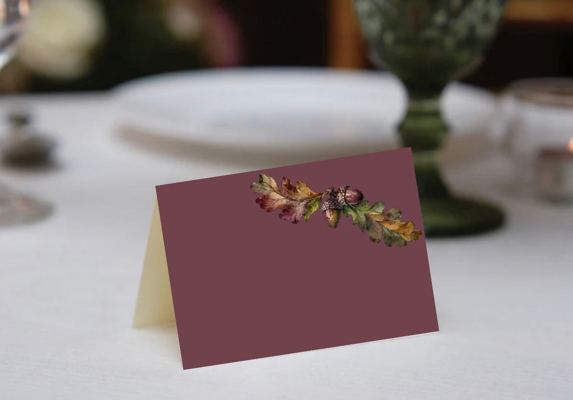 Autumn Oak Place Cards