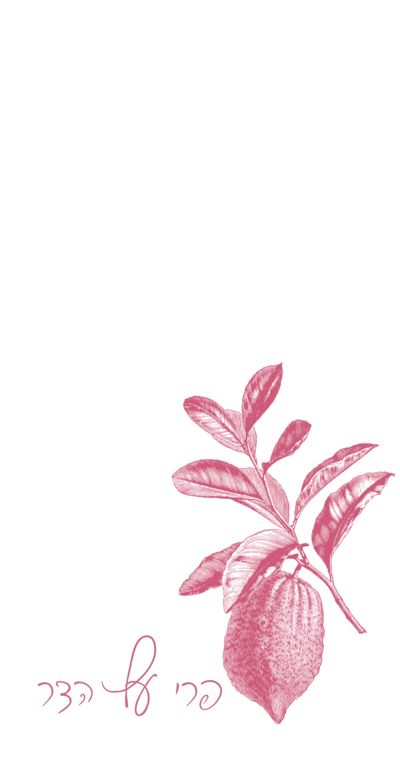 Rose Charcoal Esrog - Printed Guest Towel