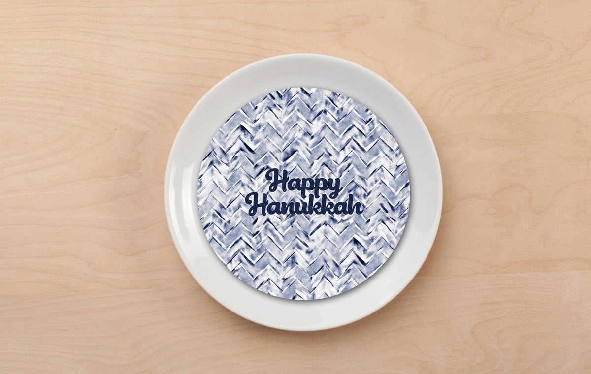 Stamped Chevron English Plate Accent