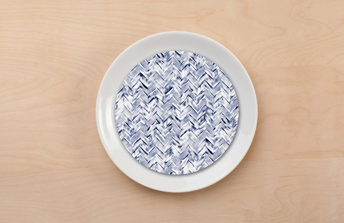 Stamped Chevron Plate Accent
