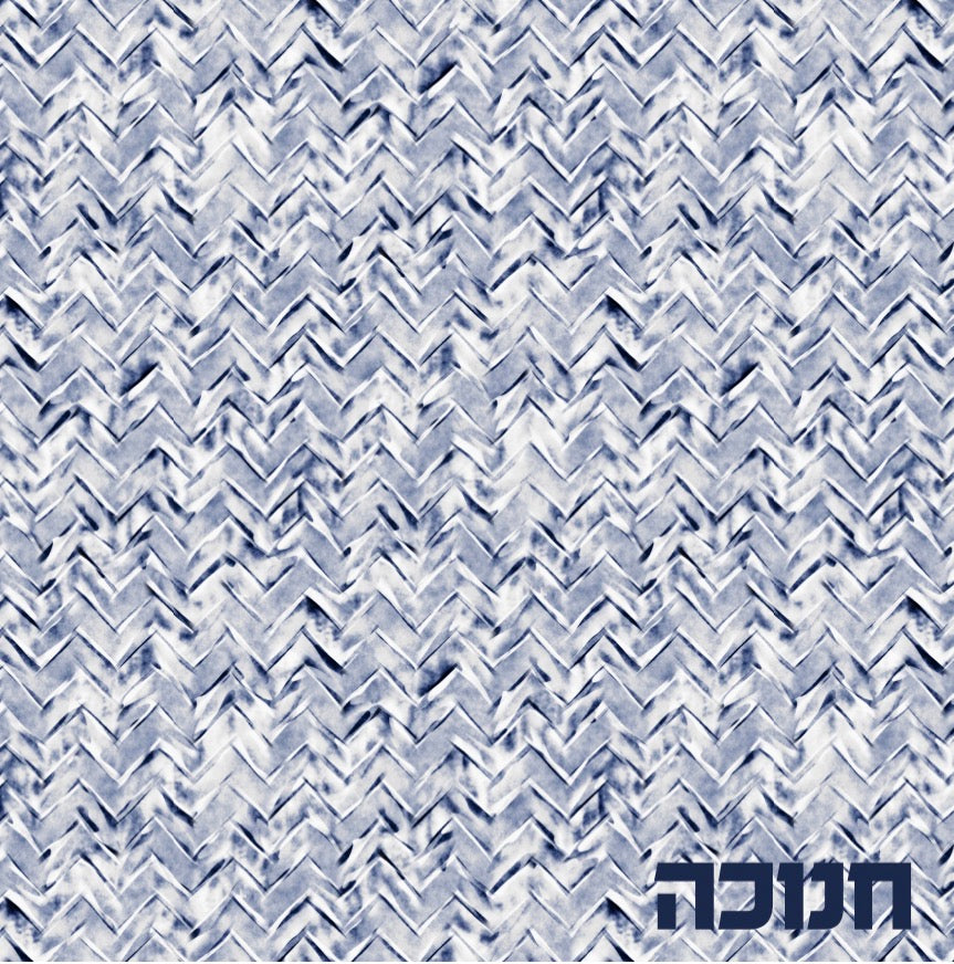 Stamped Chevron Hebrew - Charger - (SQUARE)