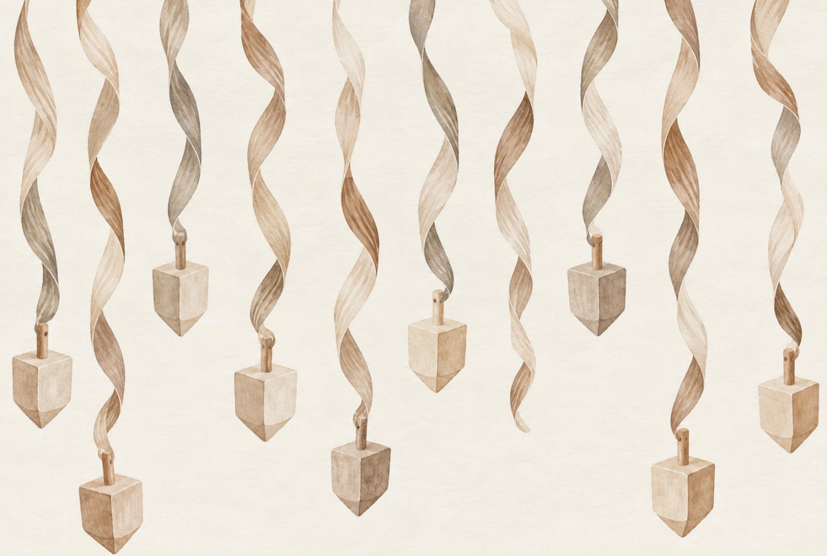 Wooden Dreidels - Placemat