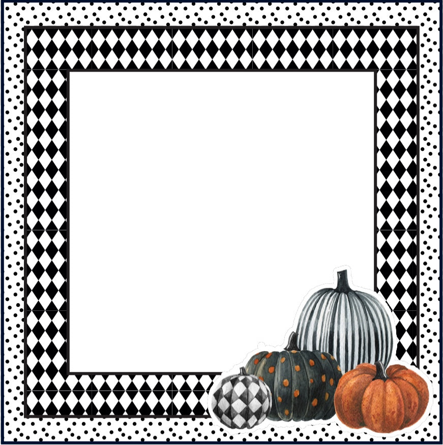 Pumpkin Design - Charger - (SQUARE)