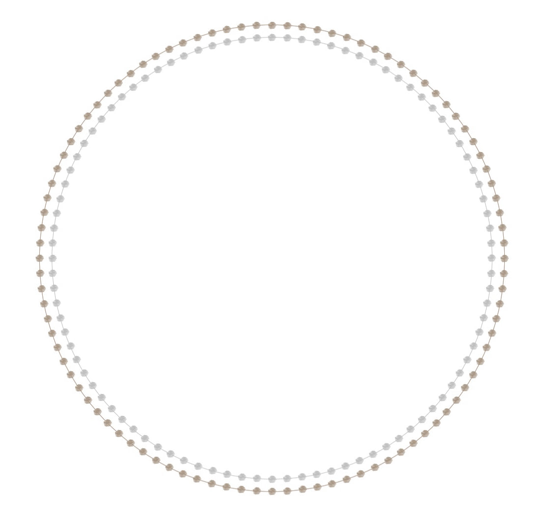 Pearls Gold Silver - Charger - (SQUARE)
