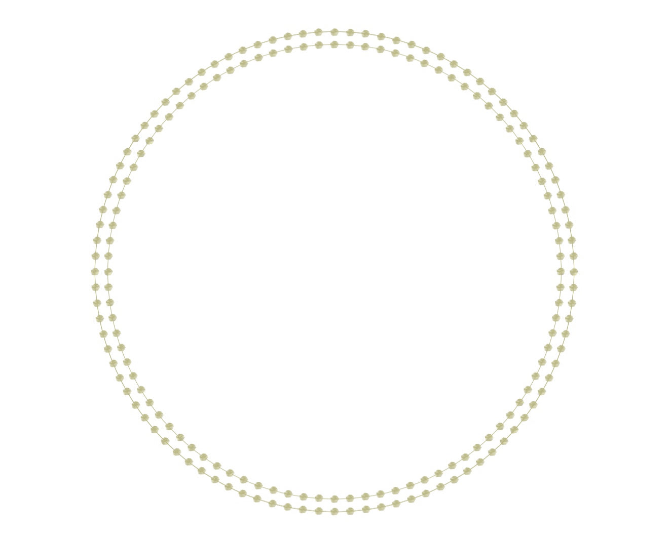 Pearls Green- Charger - (SQUARE)