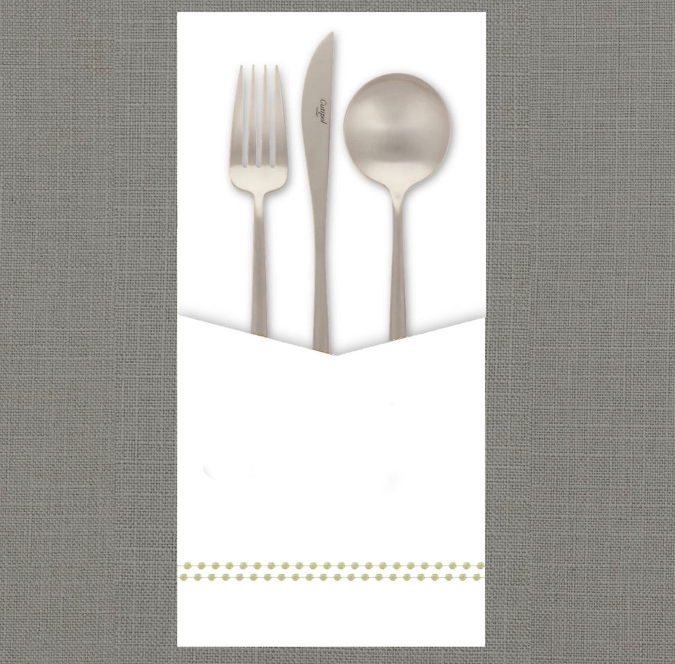 Pearls Green Cutlery Pouch
