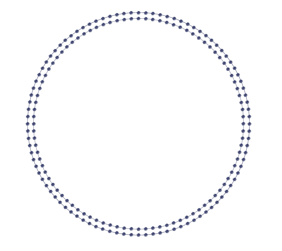 Pearls Navy - Charger - (SQUARE)