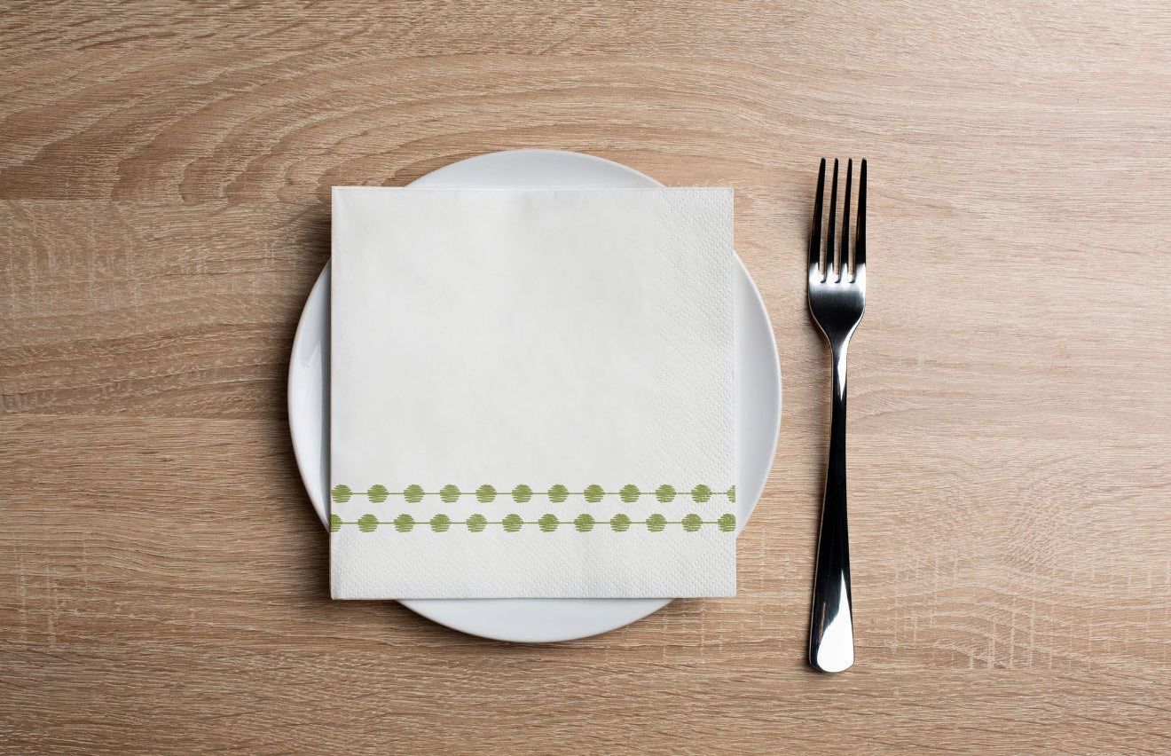 Pearls Olive Cocktail Napkin