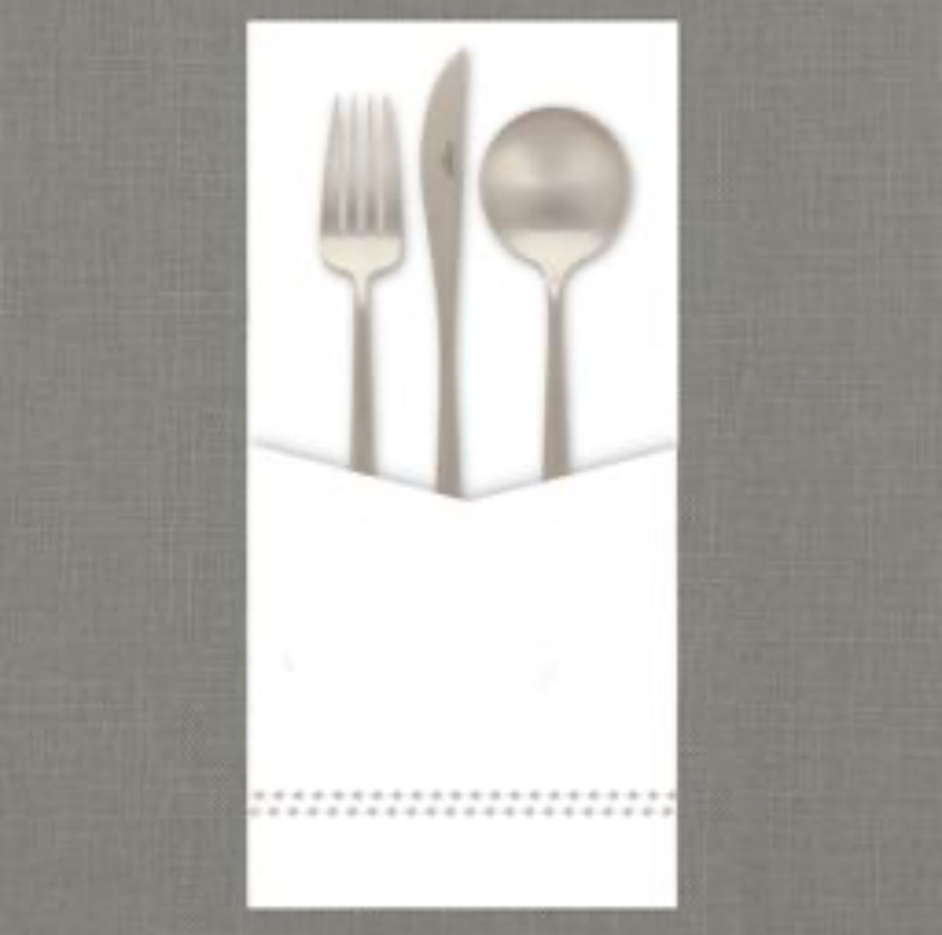 Pearls Taupe Cutlery Pouch