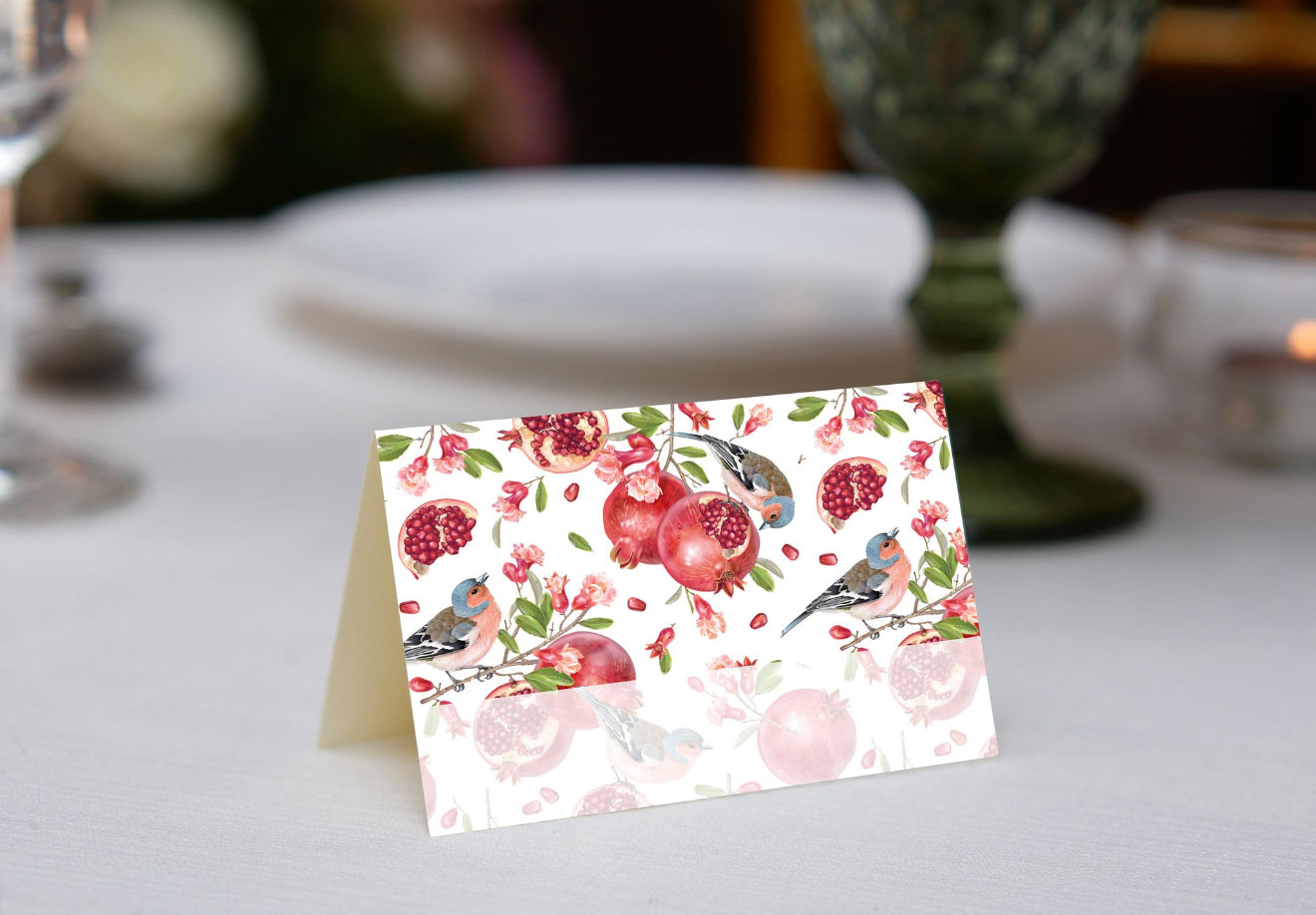 Bird Pom Place Cards