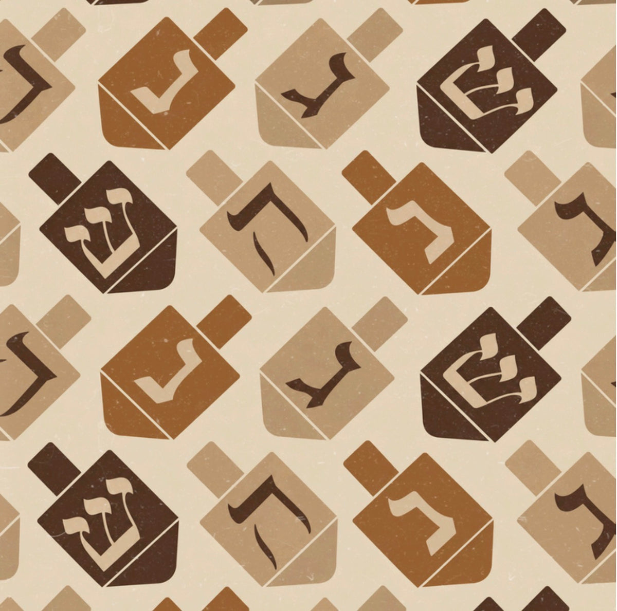 Dreidel Parade Cocoa Cocktail Napkin