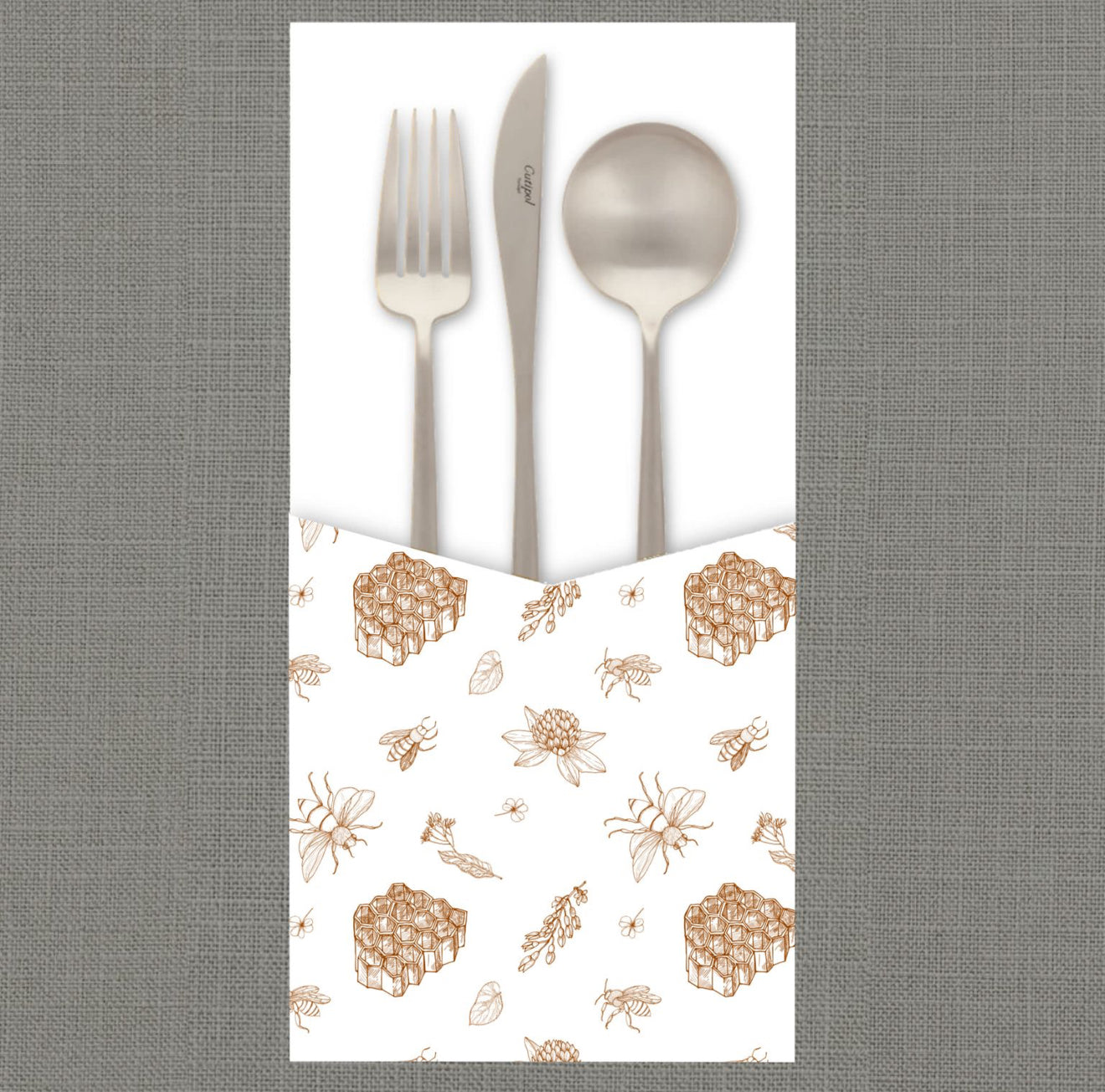 Rosh Hashana Sketch Cutlery Pouch