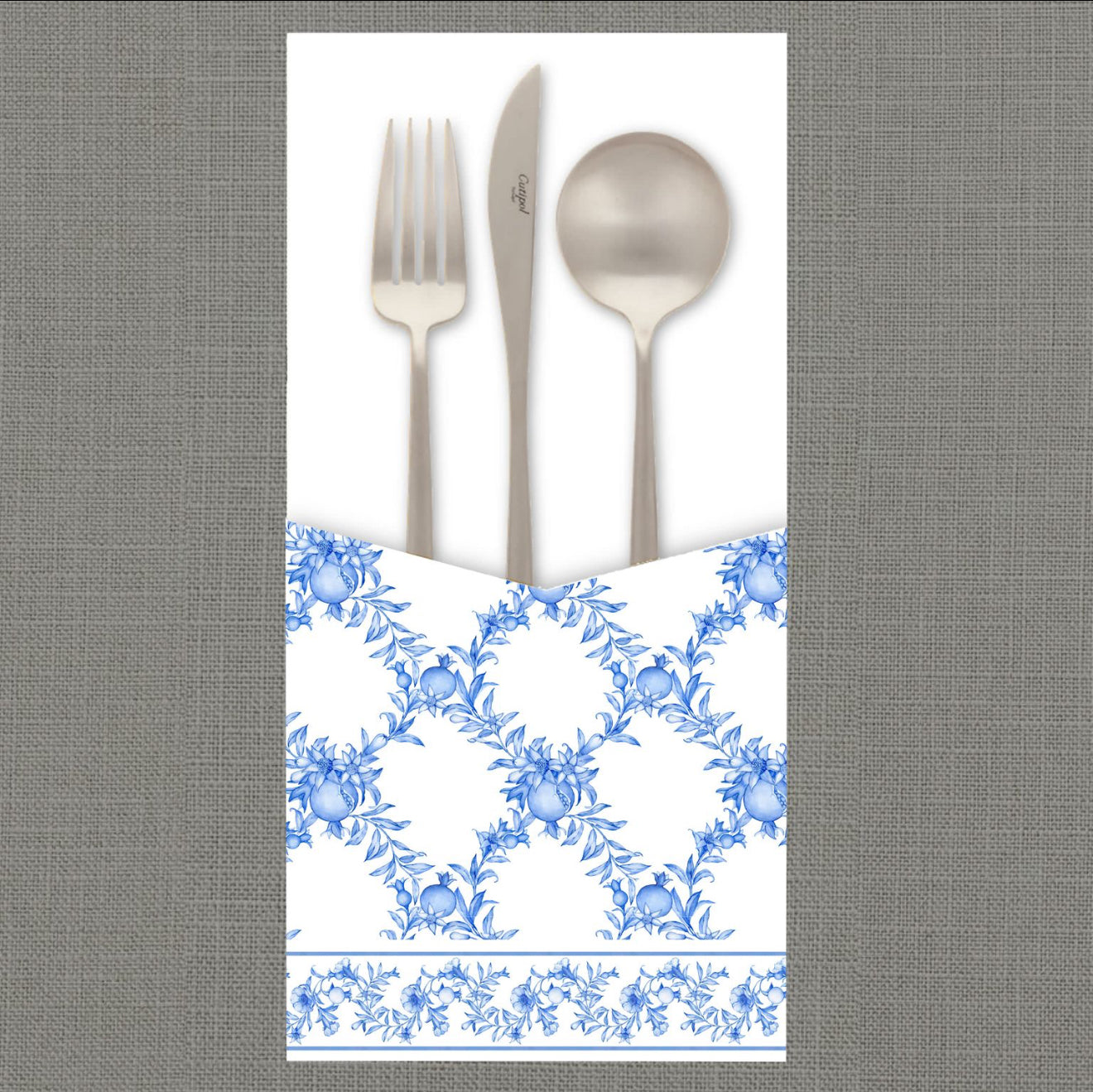 Pomegranate Trellis Cutlery Pouch