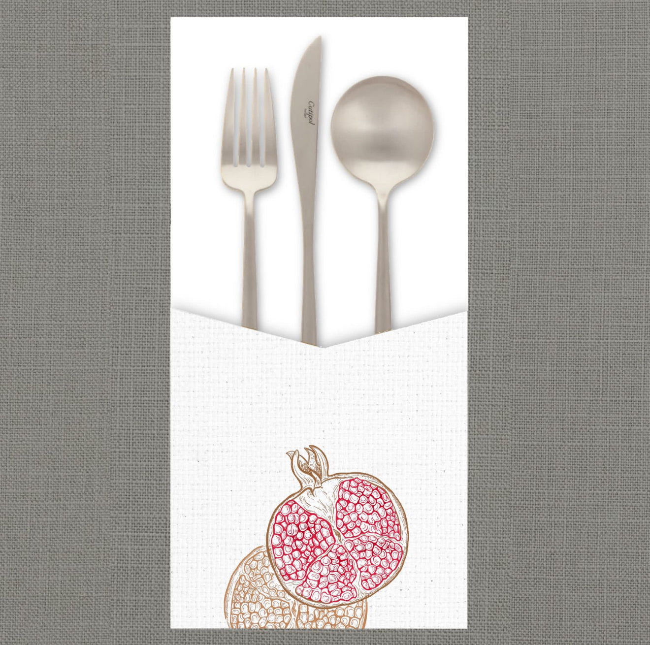 Maron Pom Cutlery Pouch