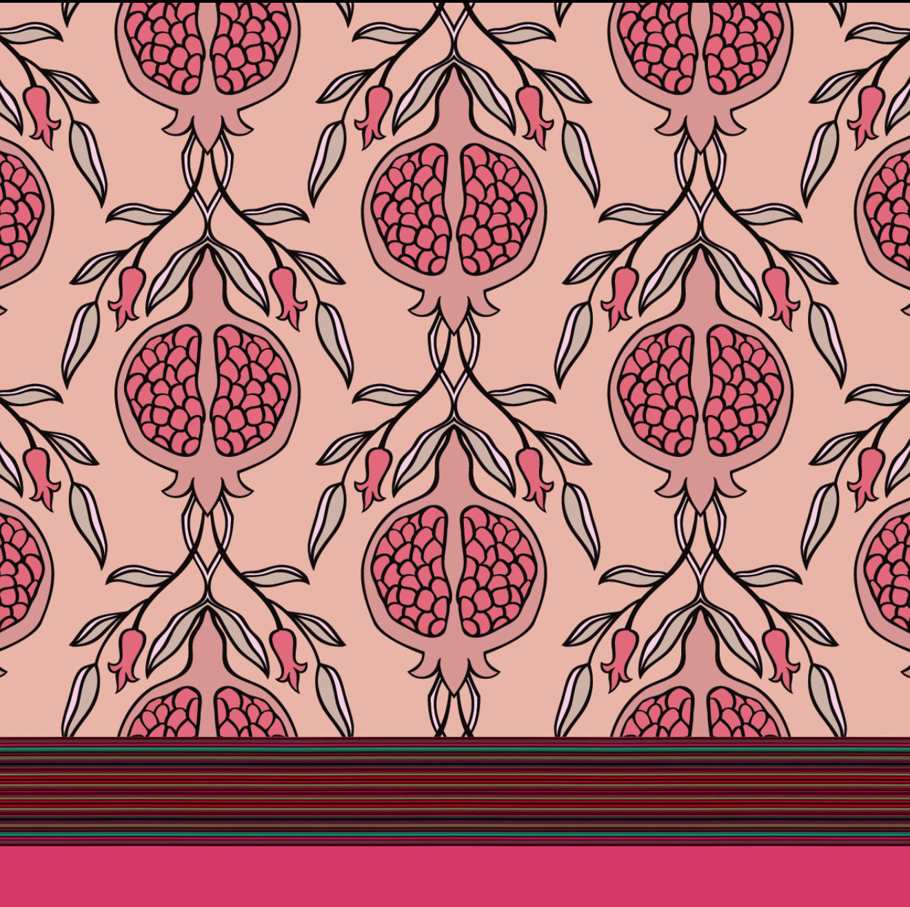 Batik Anaar Cocktail Napkin