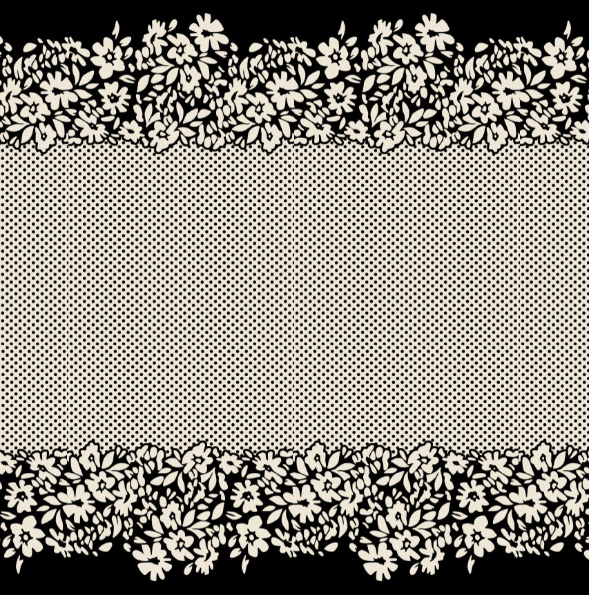 Polka Dot Floral - Charger - (SQUARE)