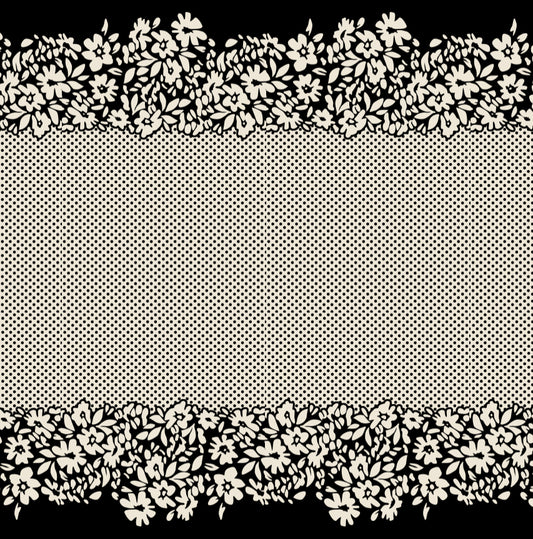 Polka Dot Floral  - Charger - (SQUARE)