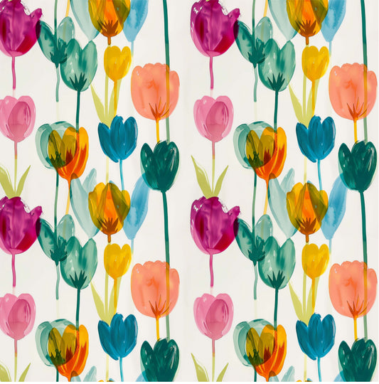 Marker Tulips - Charger - (SQUARE)