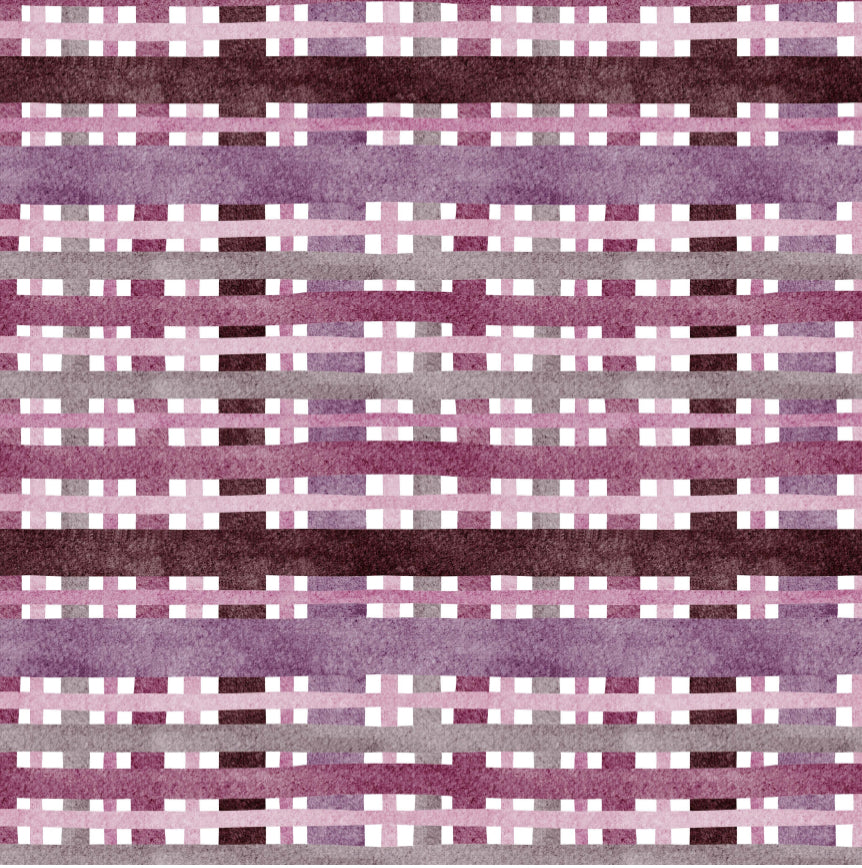 Purple Plaid - Charger - (SQUARE)