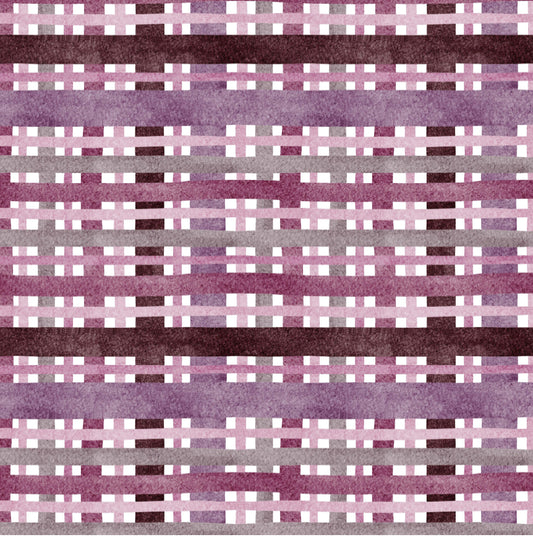 Purple Plaid - Charger - (SQUARE)