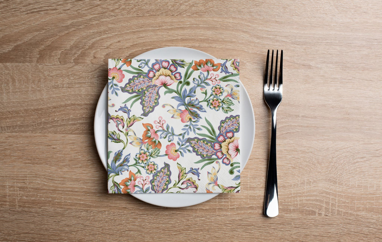 Fantasy Damask Cocktail Napkin