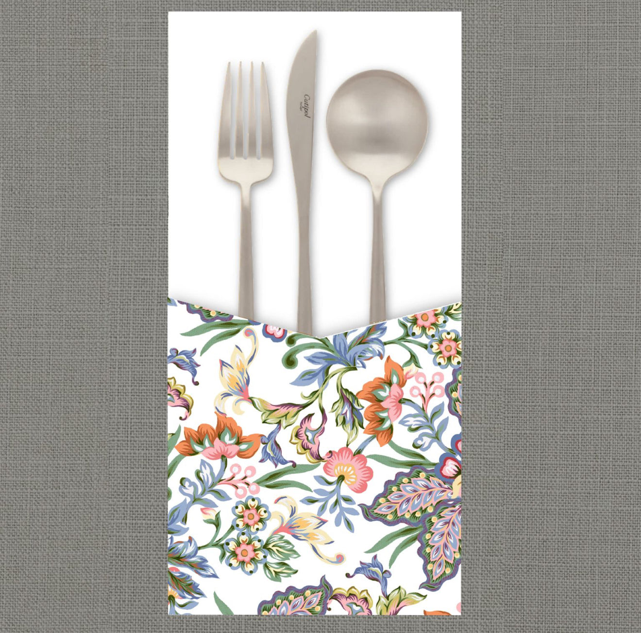 Fantasy Damask Cutlery Pouch