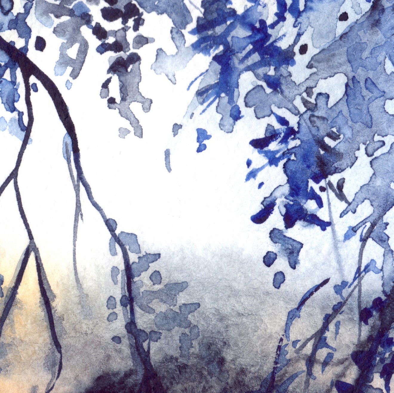 Blue Forest Cocktail Napkin