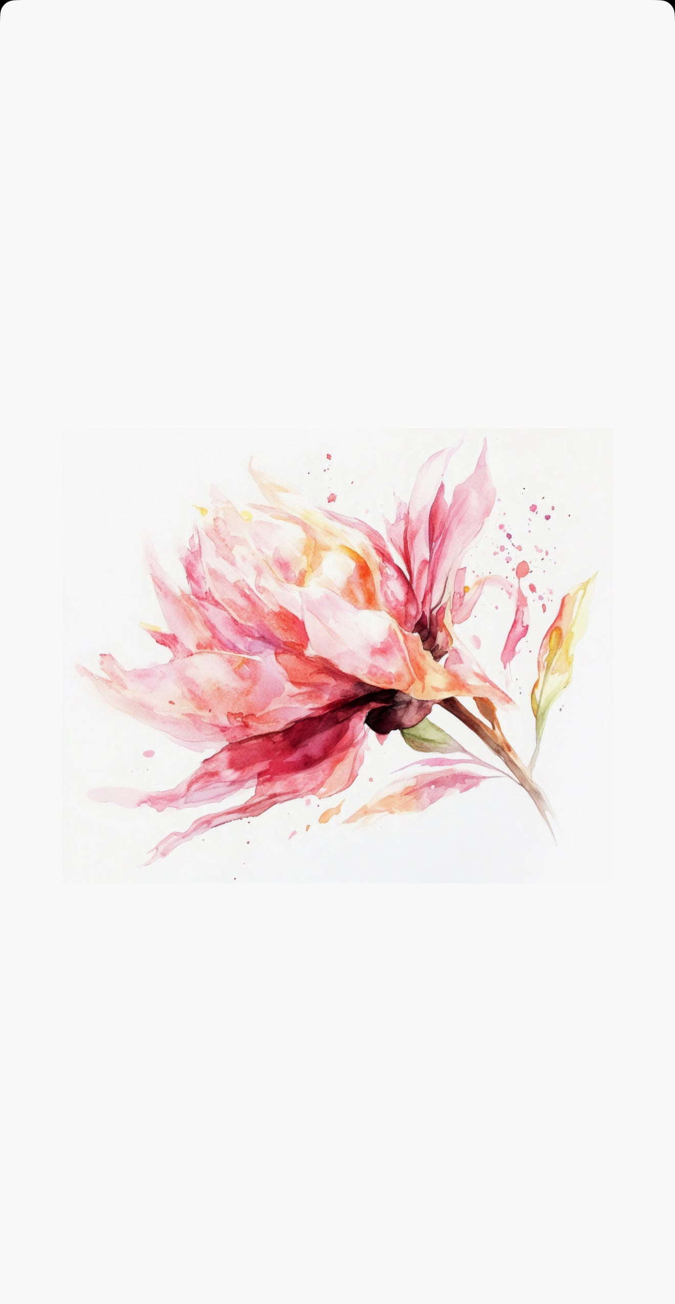 Brushstroke Flower - Printed Guest Towel