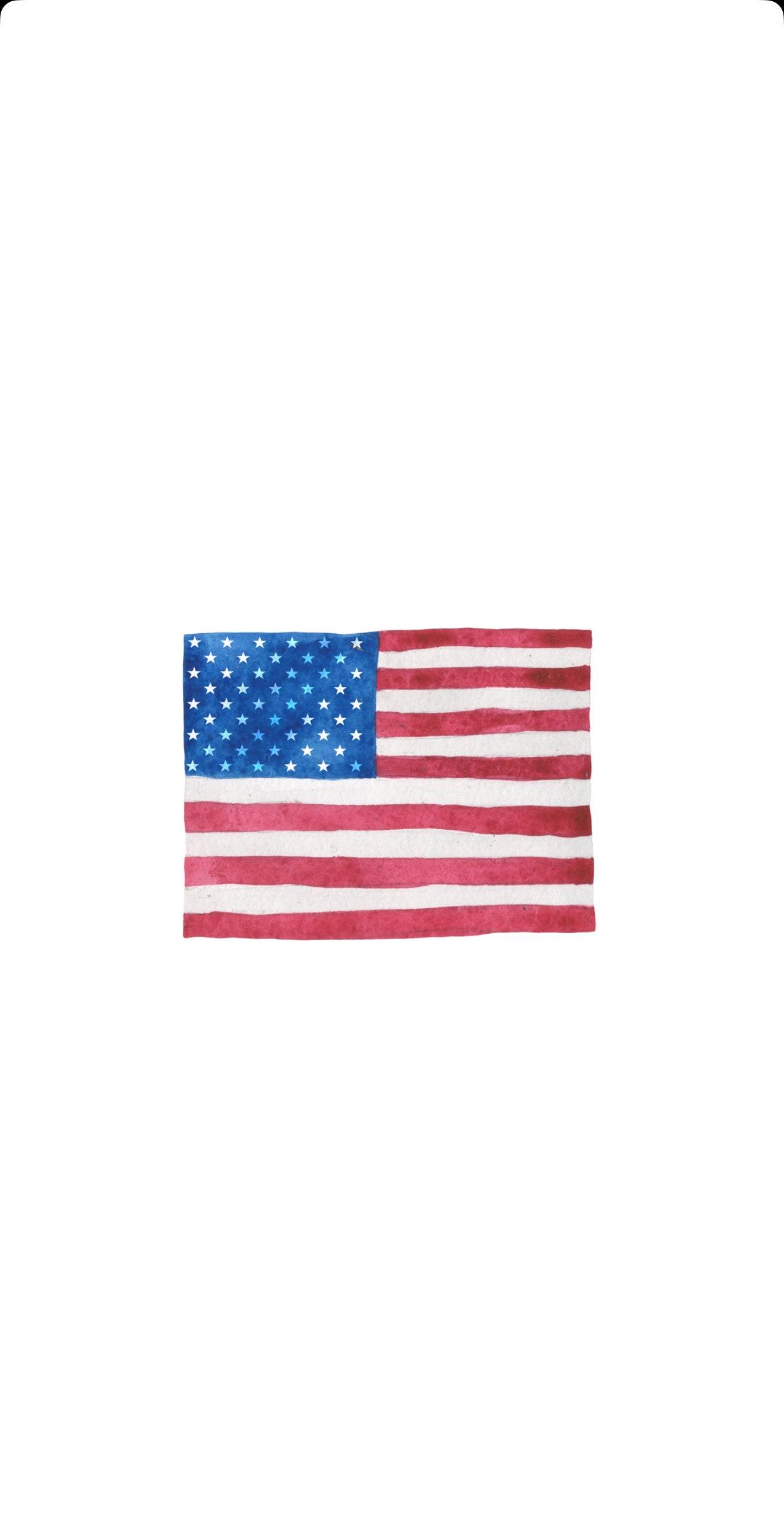USA Flag - Printed Guest Towel