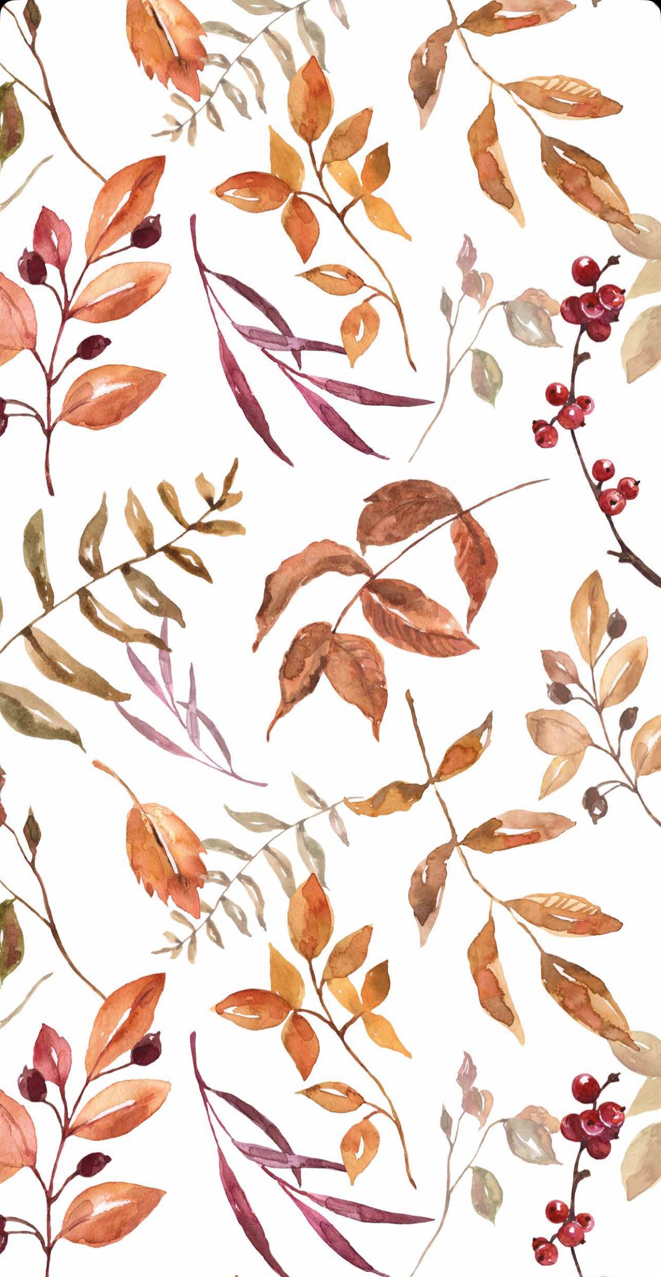 Dried Autumn Leaves - Printed Guest Towel