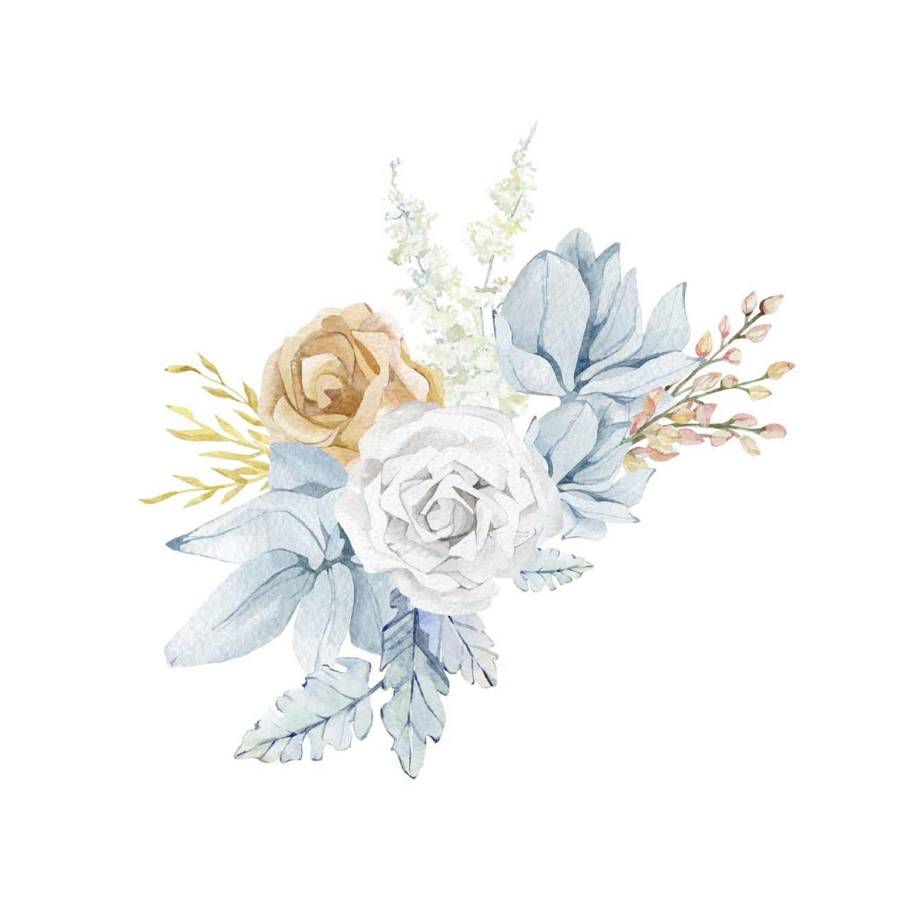 Pampas Rose Cocktail Napkin