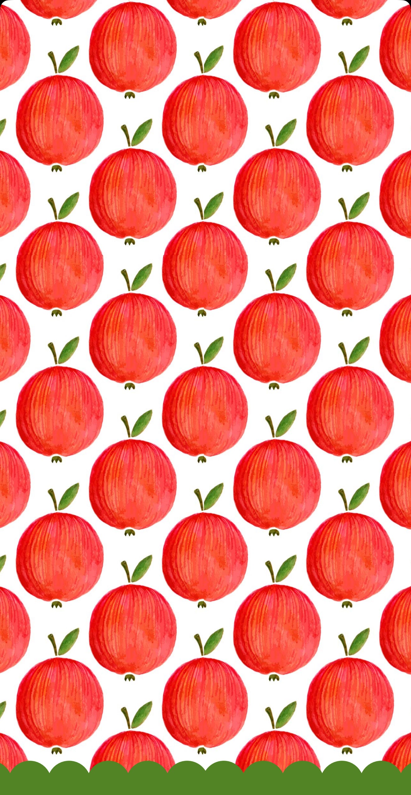 Scalloped Apples - Printed Guest Towel