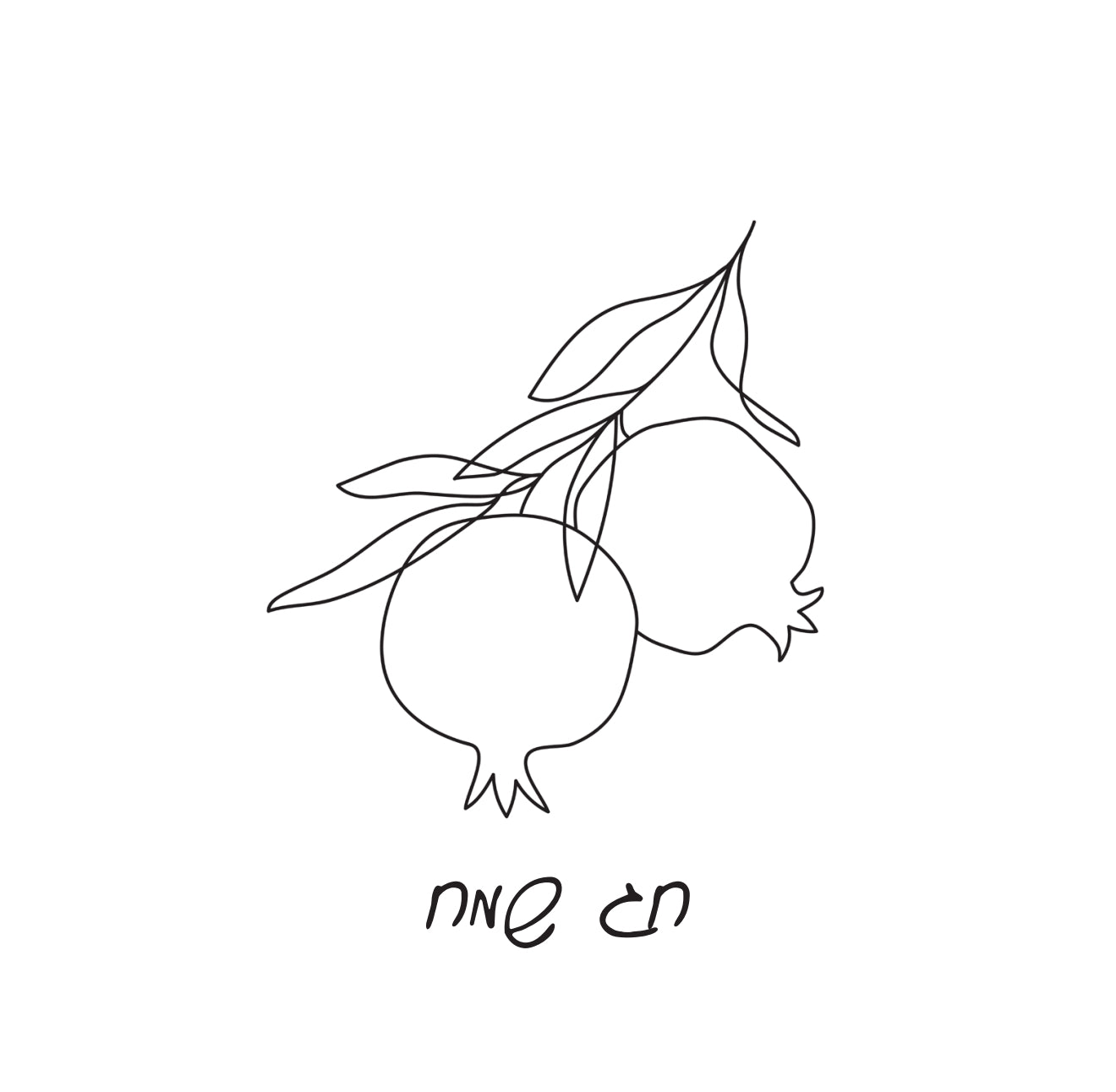 Sketch Pomegranate Cocktail Napkin